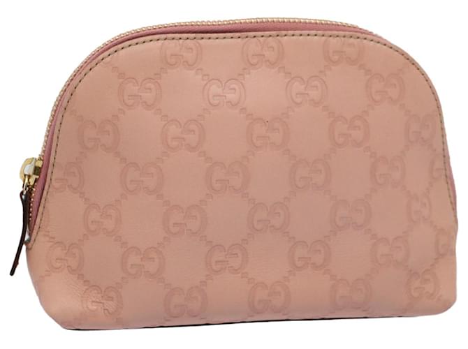 GUCCI GG Canvas Guccissima Pouch Pink 141810 Auth yk8636  ref.1076273