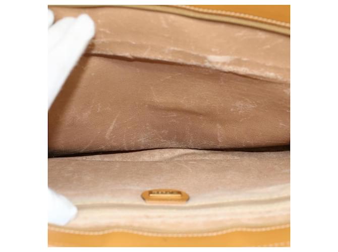 GUCCI Micro GG Canvas Hand Bag PVC Leather Beige Brown 015 14 0486 Auth ti1205  ref.1076301