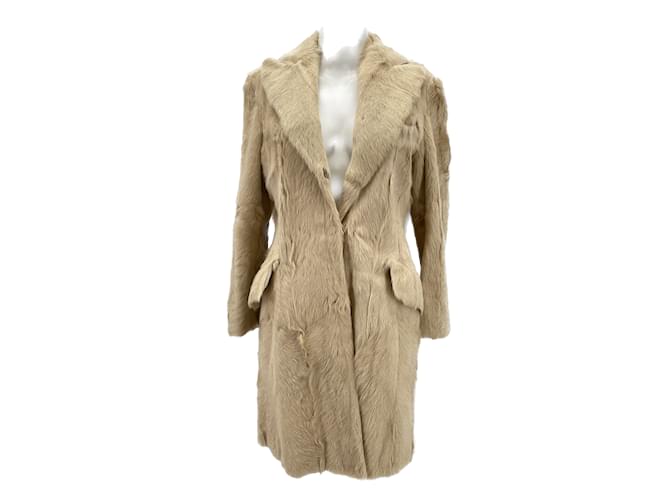 BRUNELLO CUCINELLI  Coats T.it 42 Fur Beige  ref.1076599