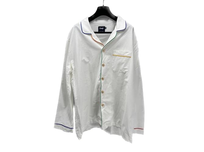 Autre Marque DRAKE'S Hemden T.Internationale XXL-Baumwolle Weiß  ref.1076614