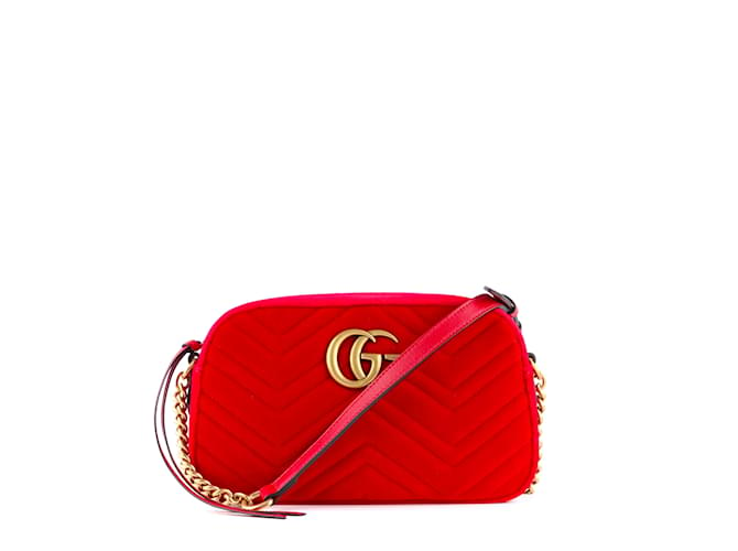 Marmont GUCCI  Handbags T.  velvet Red  ref.1076442