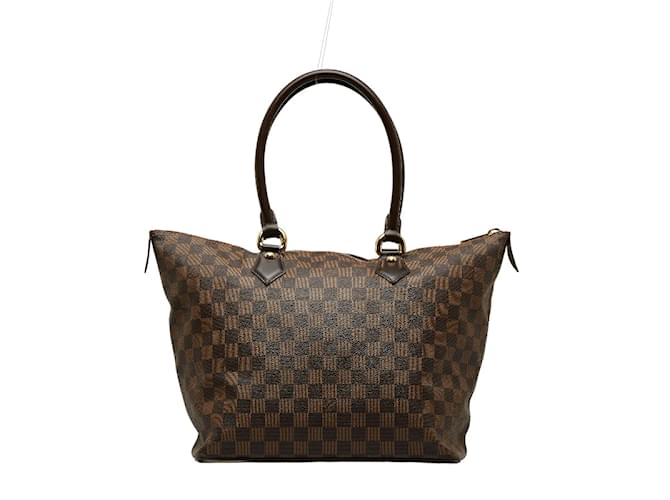 Louis Vuitton Damier Ebene Saleya MM N51188 Brown Cloth  ref.1076522