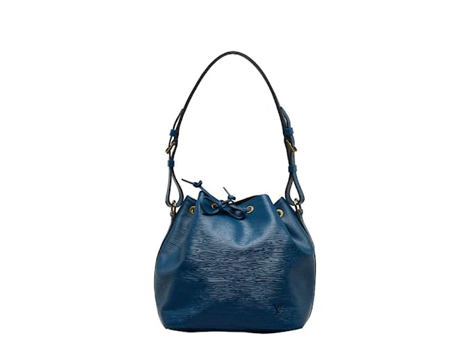 Louis Vuitton Epi Petit Noe M44105 Azul Couro Bezerro-como bezerro  ref.1076530