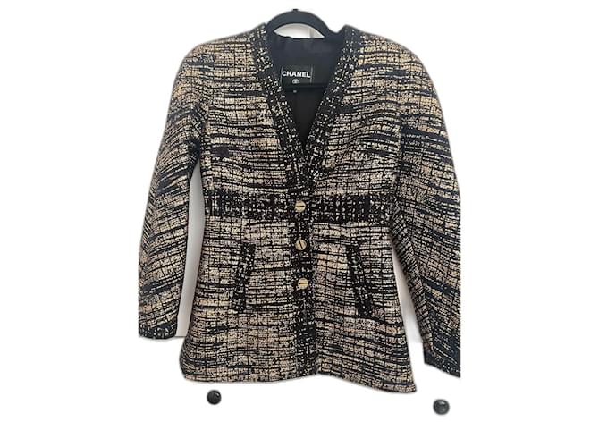 Cambon 2019Una chaqueta Chanel París-Nueva York Negro Lana  ref.1076702