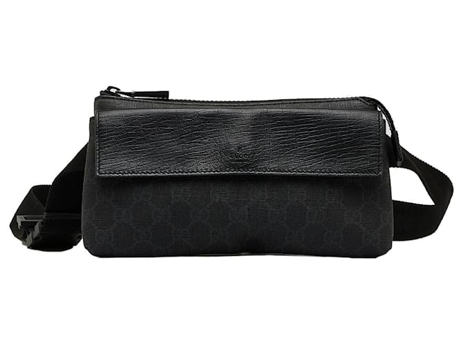 Gucci Black GG Supreme Belt Bag Cloth Cloth  ref.1076756