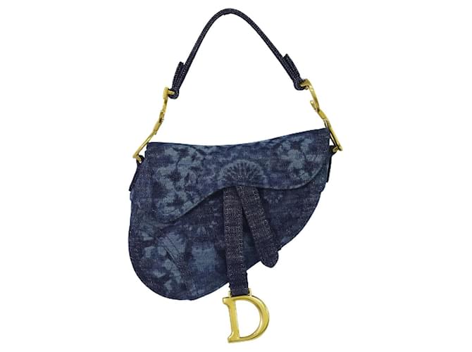 Dior saddle bag dark blue sale