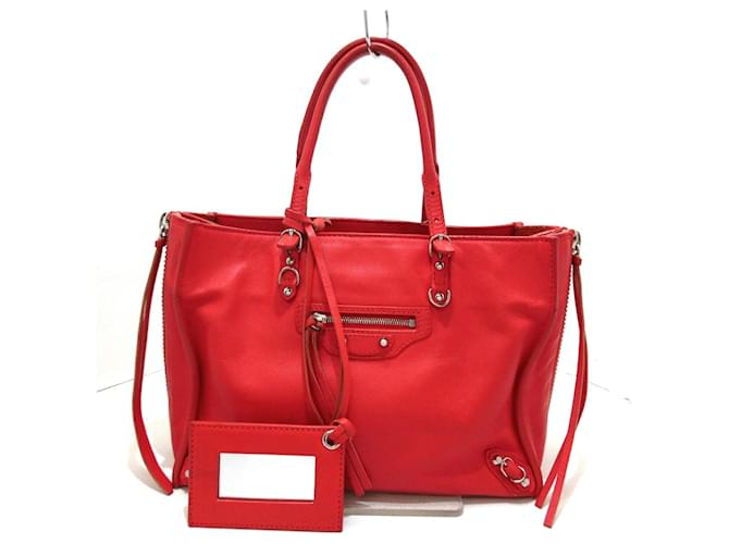 Balenciaga Papier Red Leather  ref.1076891