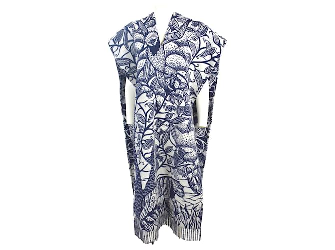 Dior Coats, Outerwear Blue Wool  ref.1076921