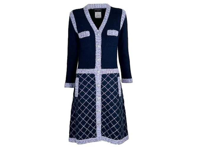 Chanel 8Vestido estilo chaqueta de pasarela de K$ New Coco Brasserie Negro Seda  ref.1077032