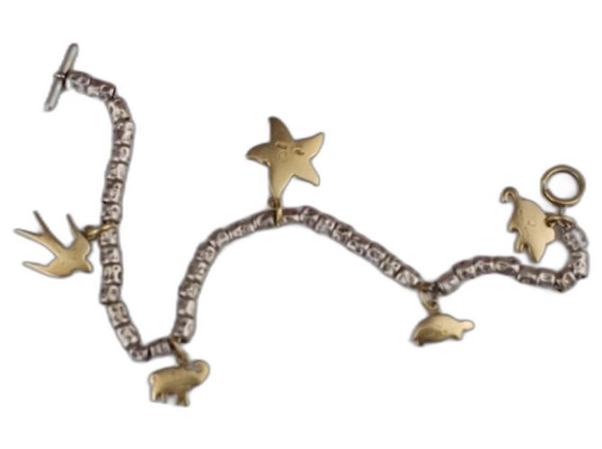 Dodo Pomellato Excepcional pulsera dodo de oro amarillo Plata Gold hardware