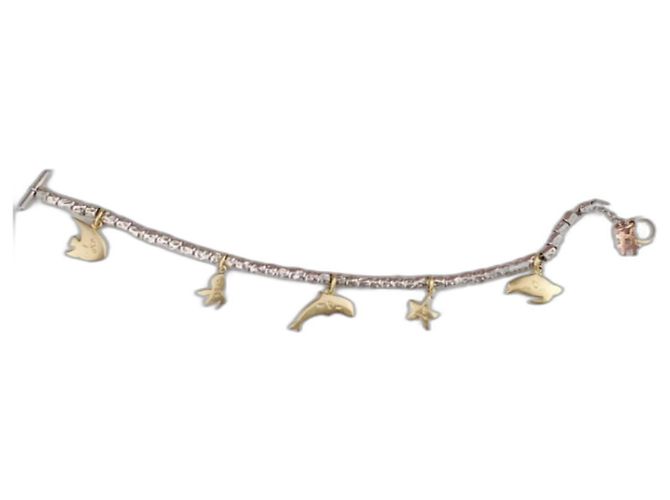 Dodo Pomellato Sonno eccezionale 6 ciondoli d'oro 18K! Argento