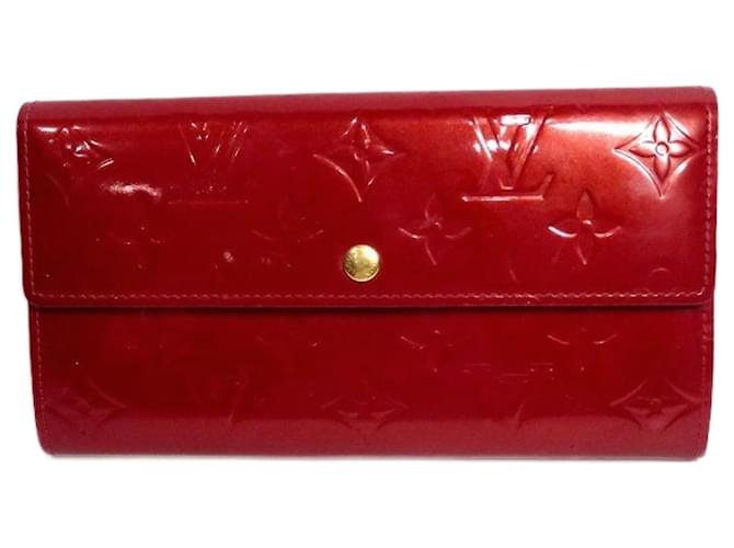 Louis Vuitton Portefeuille Sarah Red Patent leather  ref.1077317