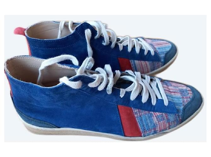 Cotélac zapatillas cotelac 44 Piel muy confortable Azul Cuero  ref.1077527