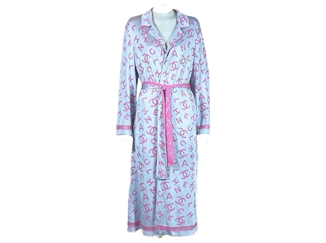 Chanel NEW 2020 Veste kimono à logo Cruise CC Viscose Multicolore  ref.1077555