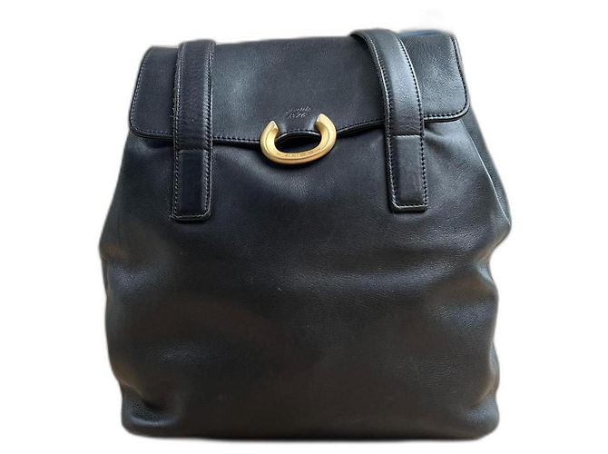 Sac à main Lancel en cuir noir