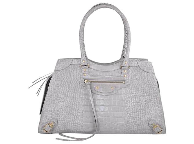 Balenciaga Grey Neo Classic Large Bag Leather  ref.1077661