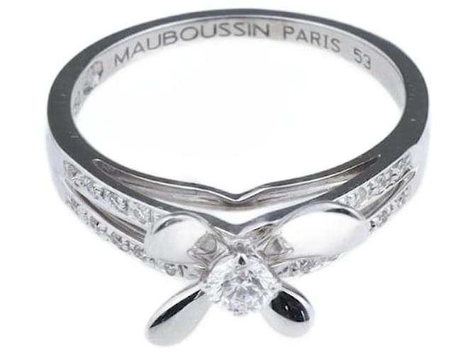 Mauboussin Bague "Je T'aime" Diamants Métal Doré  ref.1077690
