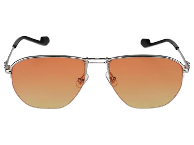 Autre Marque Orange Tinted Rectangular Sunglasses Plastic  ref.1077763