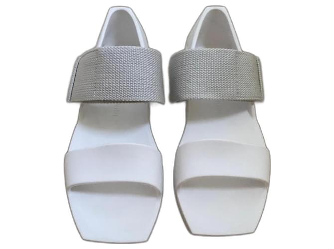 United Nude Hybrid Jane Lo sandals White and gray T. 38 Grey Rubber  ref.1077794