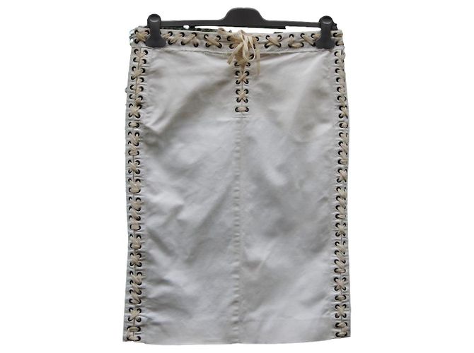 Yves Saint Laurent Rock Eggshell Größe 42 Aus weiß 