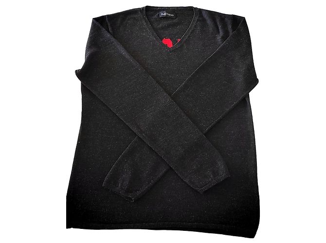 Zadig & Voltaire Gardigan Edition Péage V-Ausschnitt Wollpullover schwarz