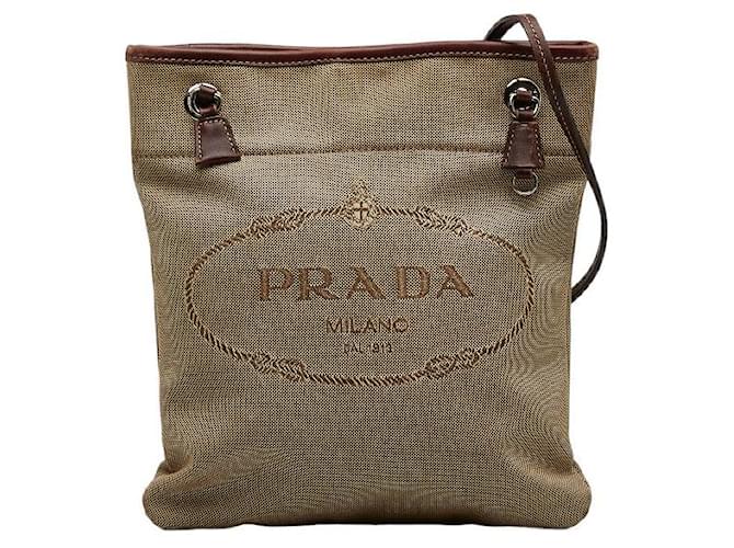 Prada Canapa Logo Crossbody Bag Canvas Crossbody Bag BT0551 in