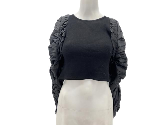 Autre Marque TAMAR KEBURIA  Tops T.fr 38 WOOL Black  ref.1077859