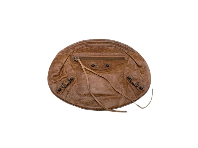 BALENCIAGA  Clutch bags T.  leather Brown  ref.1077880