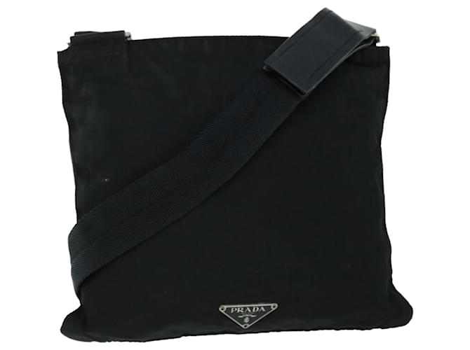 PRADA Shoulder Bag Nylon Black Auth ar10193  ref.1078118