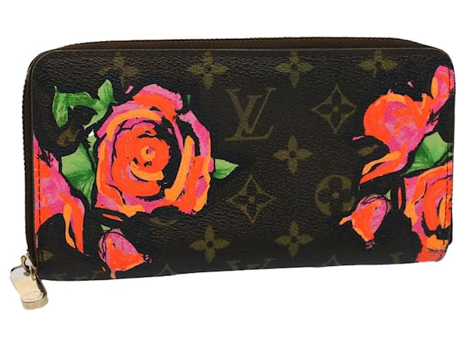 LOUIS VUITTON Monogram Rose Zippy wallet Long Wallet M93579 LV Auth ac2216 Cloth  ref.1078183