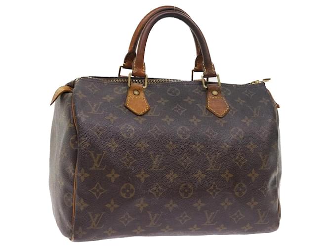 Louis Vuitton Monogram Speedy 30 Hand Bag M41526 LV Auth bs8459 Cloth  ref.1078190