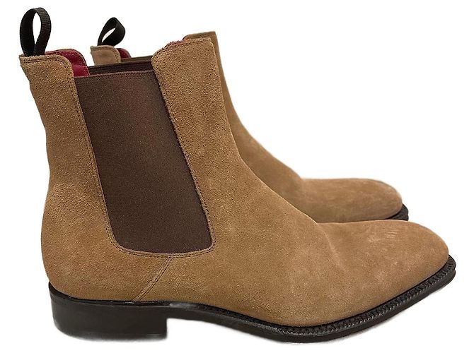 ALEXANDER MCQUEEN Boots T.EU 40 Suede Camel