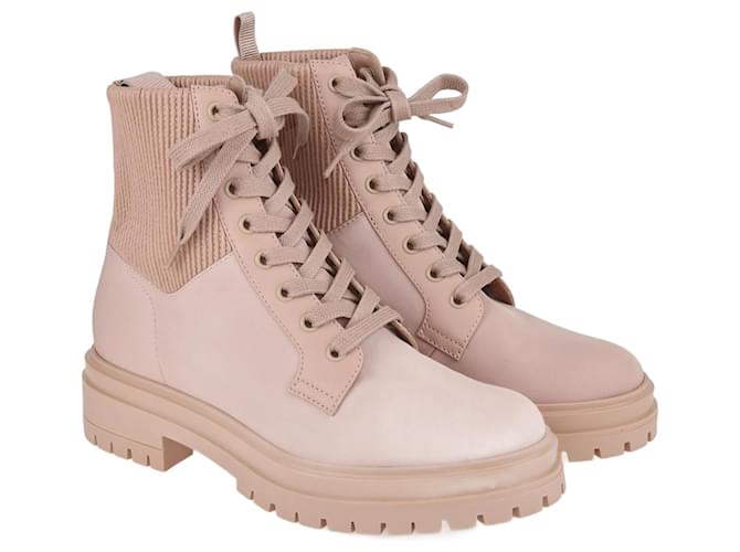 Gianvito Rossi Pink Martis Eco Stretch Boots Cloth  ref.1078423