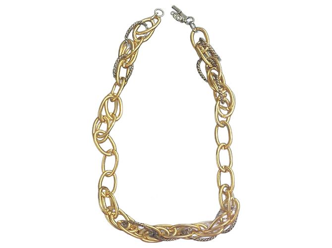 Collana Dior Placcata Oro D'oro Metallico