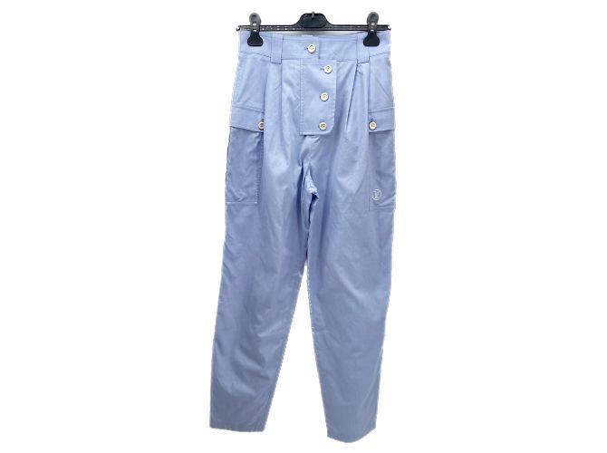 Pantalones Louis Vuitton T.FR 38 Algodón Azul