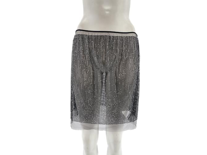 PRADA  Skirts T.International S Glitter Black  ref.1078465
