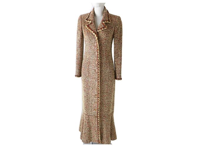 Cambon Chanel 2001A Mermaid Coat Chestnut