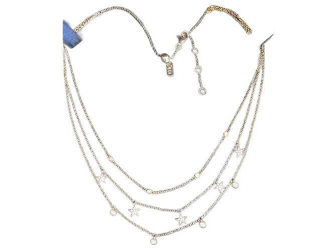 Djula Choker catene con stella triplo diamante D'oro
