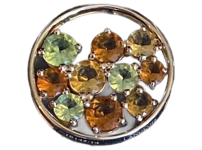 Autre Marque isabelle Langlois pendant bag of marbles Green Orange Gold  ref.1078658