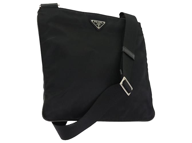 PRADA Shoulder Bag Nylon Black Auth 54918  ref.1078683