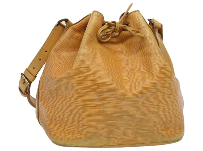 LOUIS VUITTON Epi Petit Noe Shoulder Bag Tassili Yellow M44109 LV Auth 53985 Leather  ref.1078711
