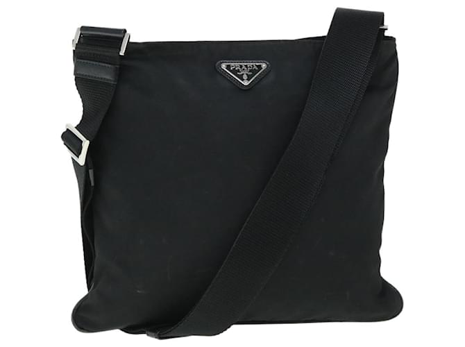 PRADA Shoulder Bag Nylon Black Auth ep1789  ref.1078727