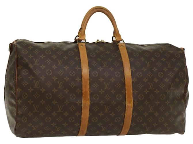 Louis Vuitton Monogram Keepall Bandouliere 60 Boston Bag M41412 LV Auth 52072 Cloth  ref.1078746