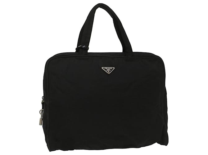 PRADA Hand Bag Nylon Black Auth ar10178  ref.1078757