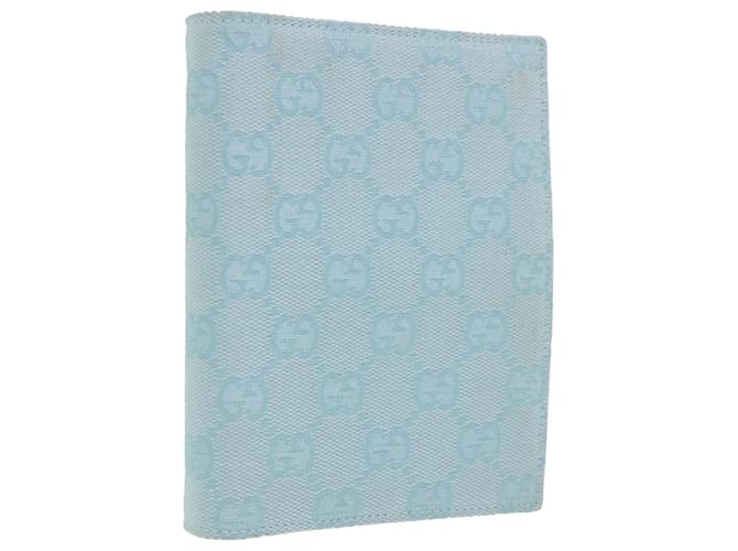 GUCCI GG Canvas Day Planner Cover Blue 031 0416 0918 Auth am4984  ref.1078772