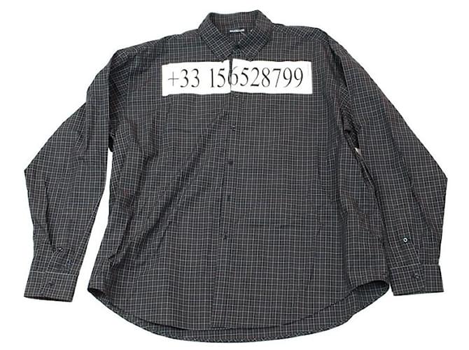 Balenciaga chemises Coton Noir  ref.1078895