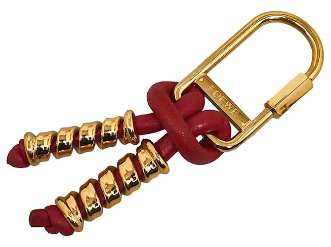Loewe Goldknoten-Schlüsselanhänger aus Metall Golden Vergoldet  ref.1078936