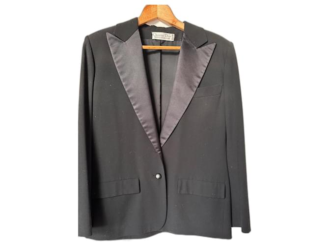 Christian Dior Pantsuit Black Wool  ref.1079584