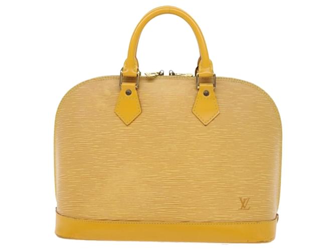 Louis Vuitton Alma Yellow Leather  ref.1079657