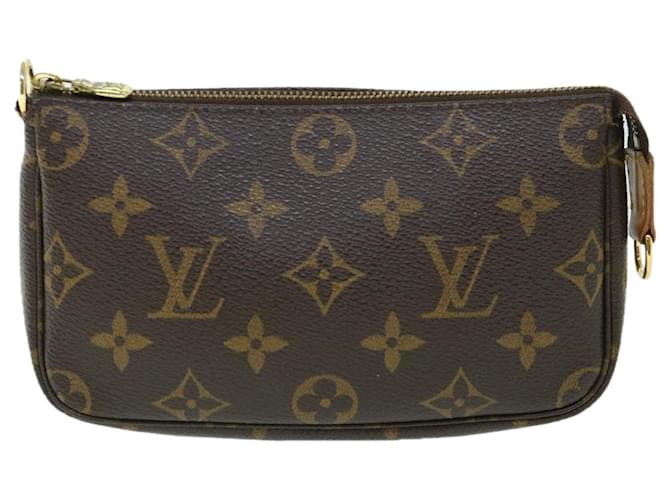 Louis Vuitton Pochette Accessoire Marrom Lona  ref.1079663